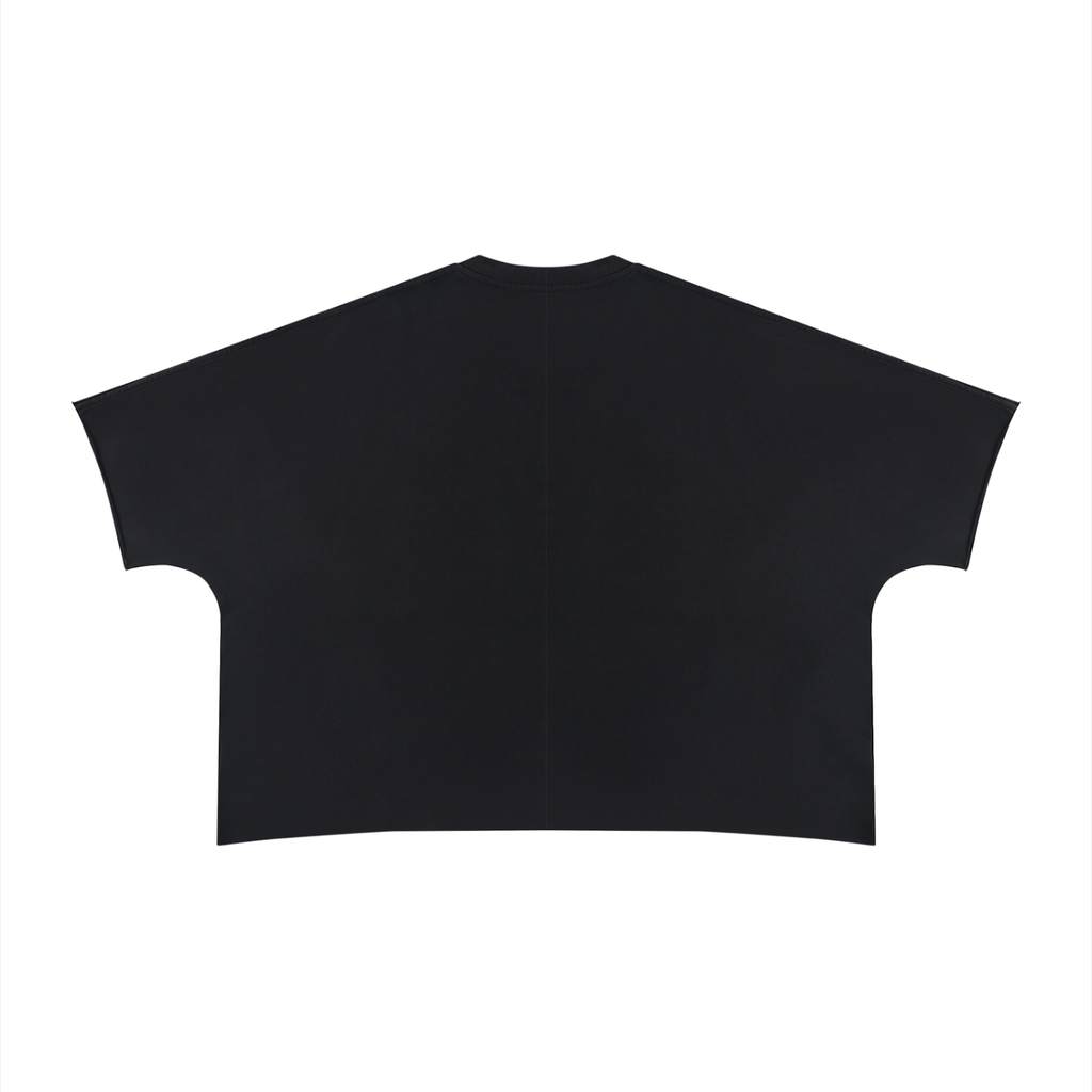 BECOMING THE ANTIBORING BOXY LONG TEE RAW EDGE