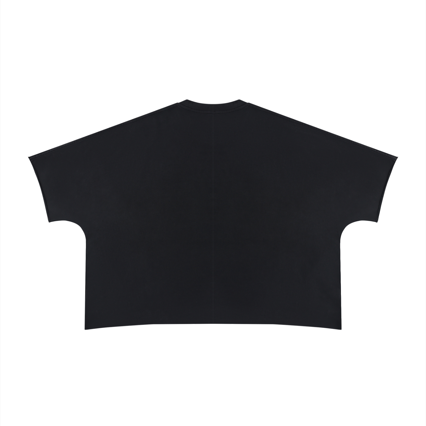 BECOMING THE ANTIBORING BOXY LONG TEE RAW EDGE