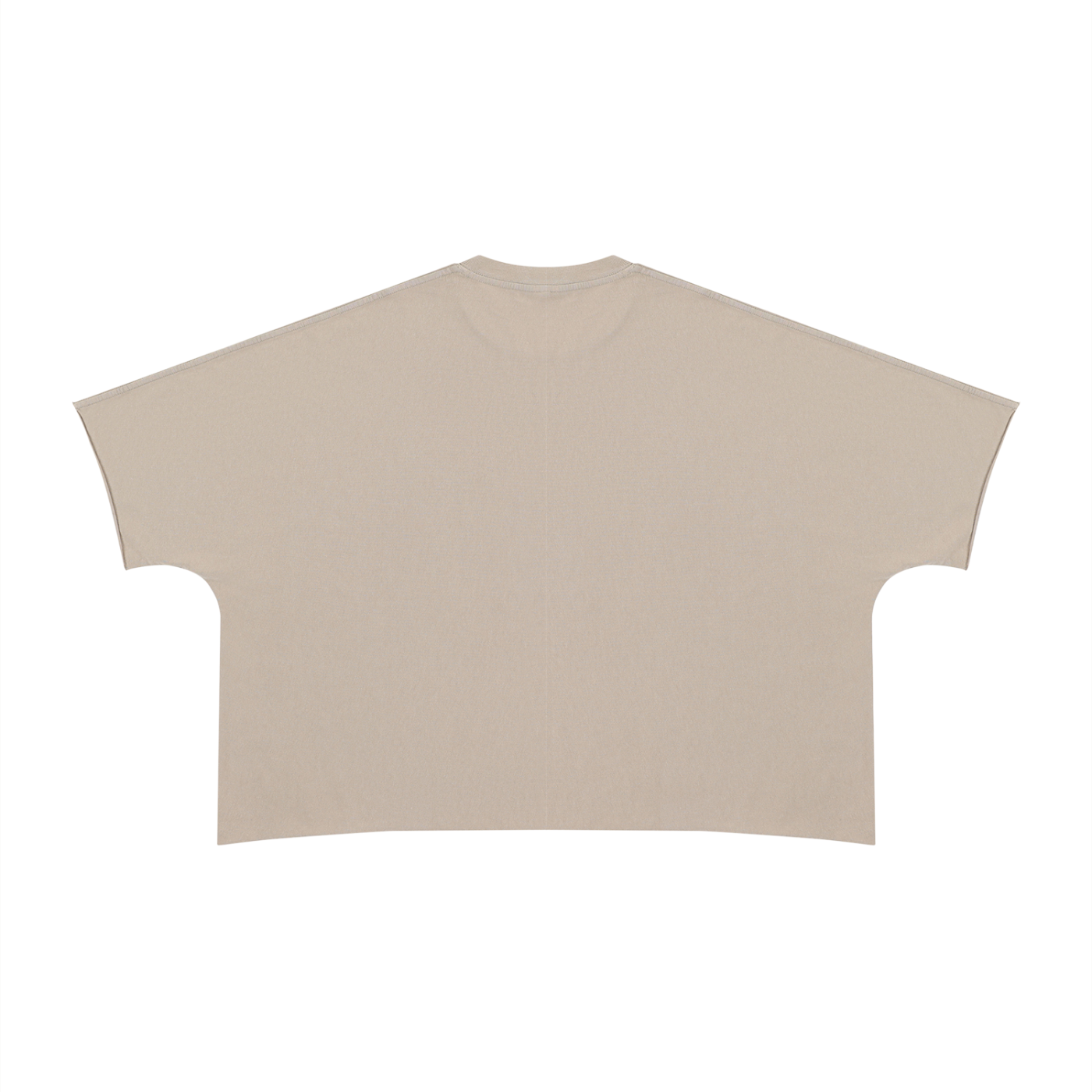 BECOMING THE ANTIBORING BOXY LONG TEE RAW EDGE