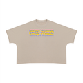 BECOMING THE ANTIBORING BOXY LONG TEE RAW EDGE