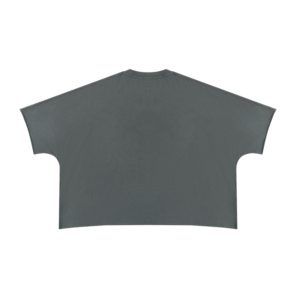 BECOMING THE ANTIBORING BOXY LONG TEE RAW EDGE