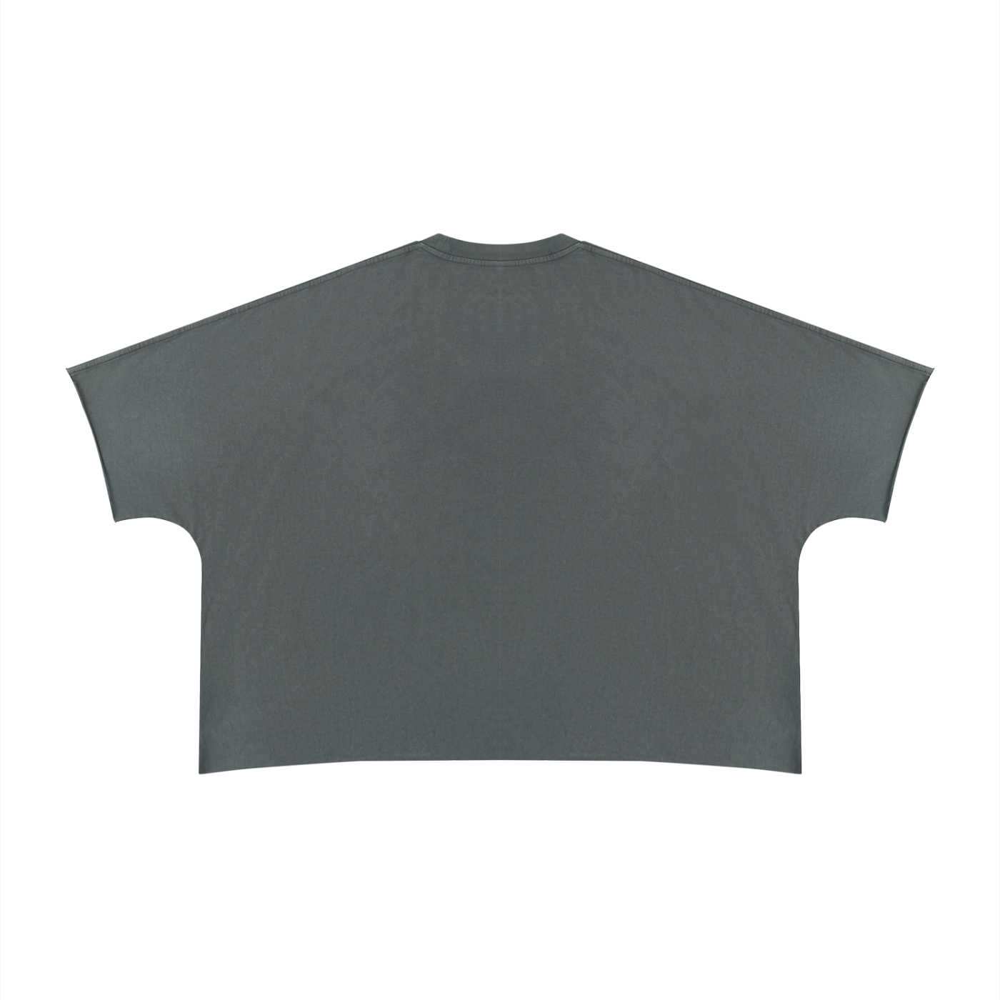 BECOMING THE ANTIBORING BOXY LONG TEE RAW EDGE