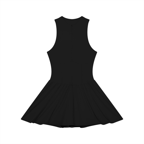 BELBEL STAPLES RUCHED ZIP DRESS