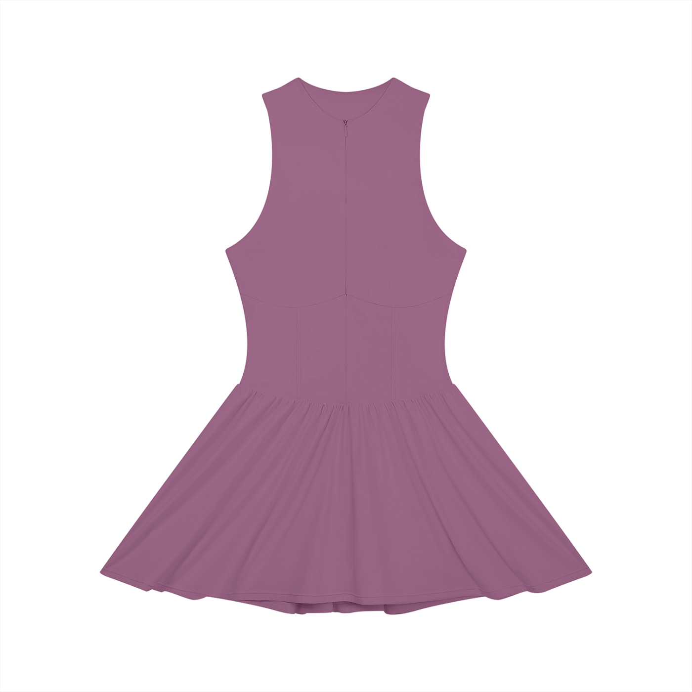 BELBEL STAPLES RUCHED ZIP DRESS