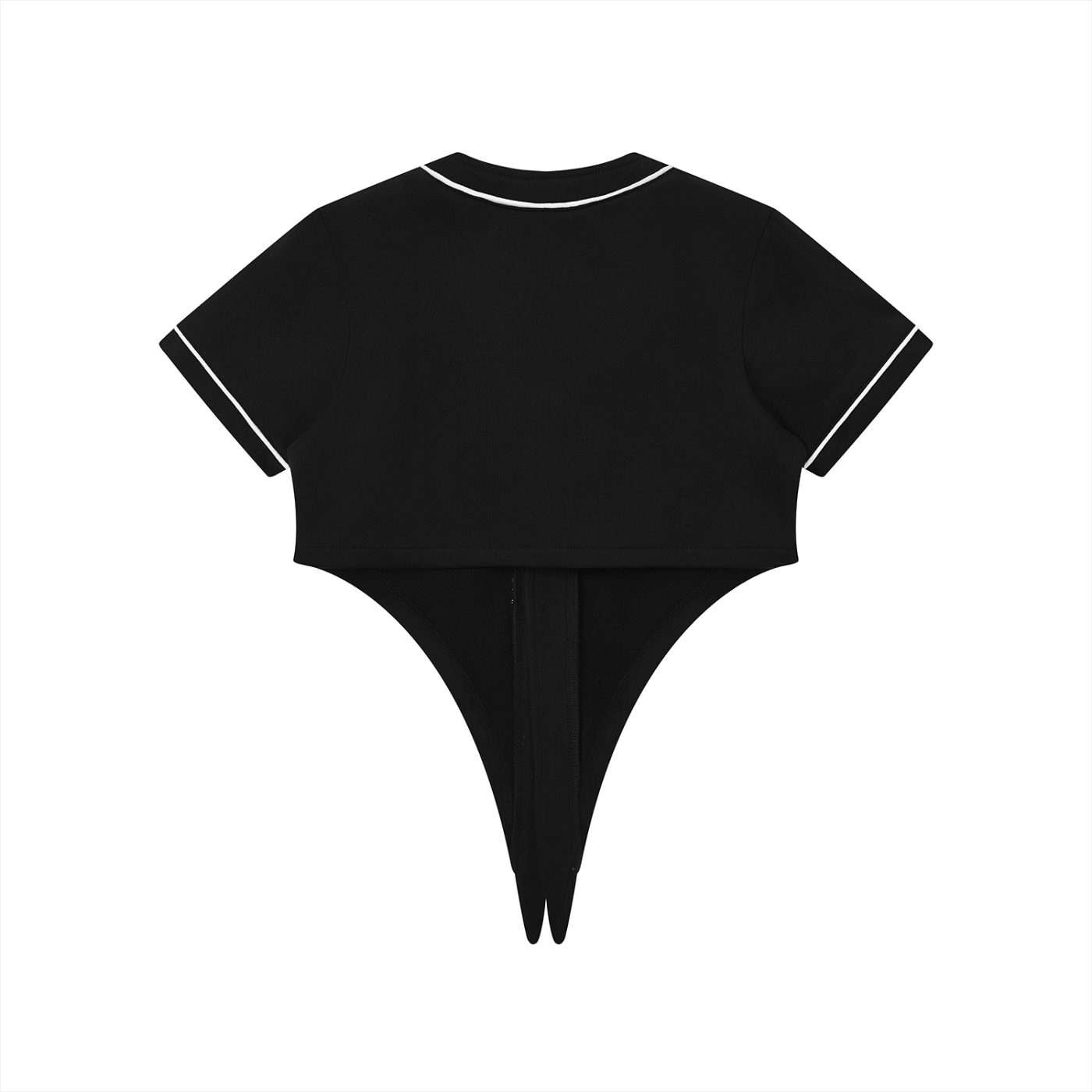 BELBEL STAPLES CROPPED BASEBALL JERSEY