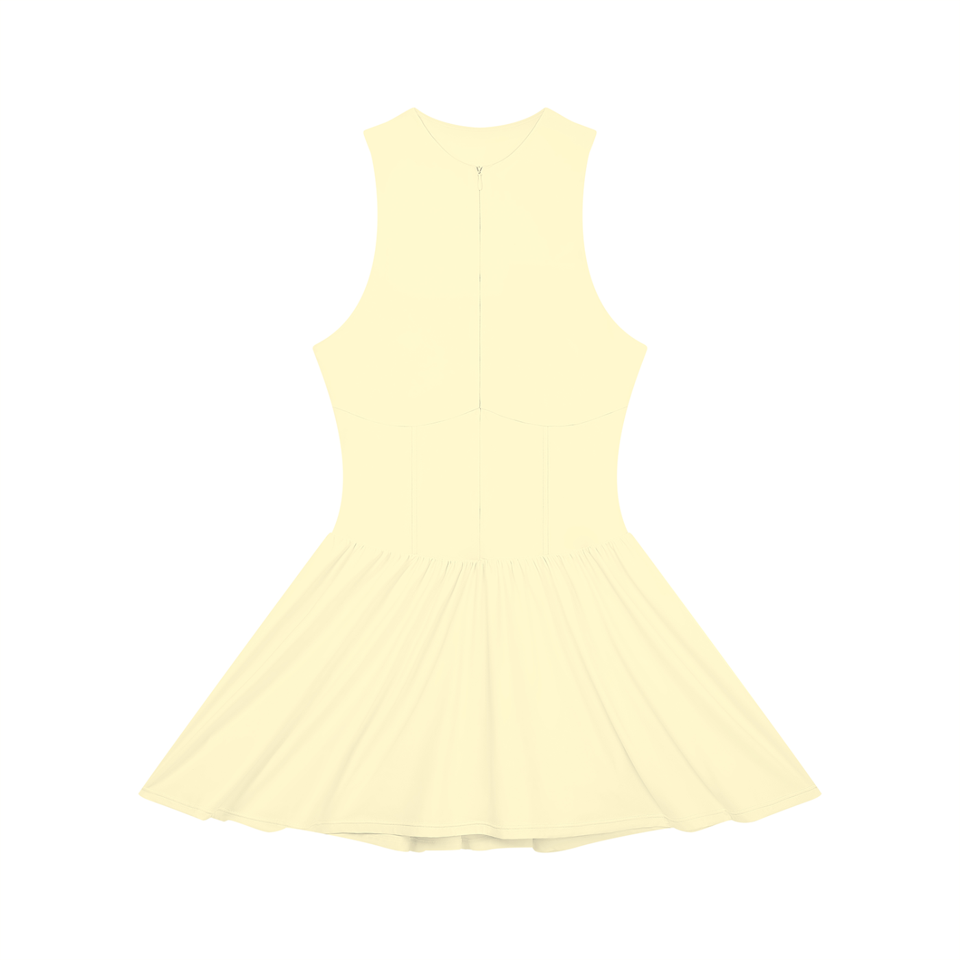 BELBEL STAPLES RUCHED ZIP DRESS