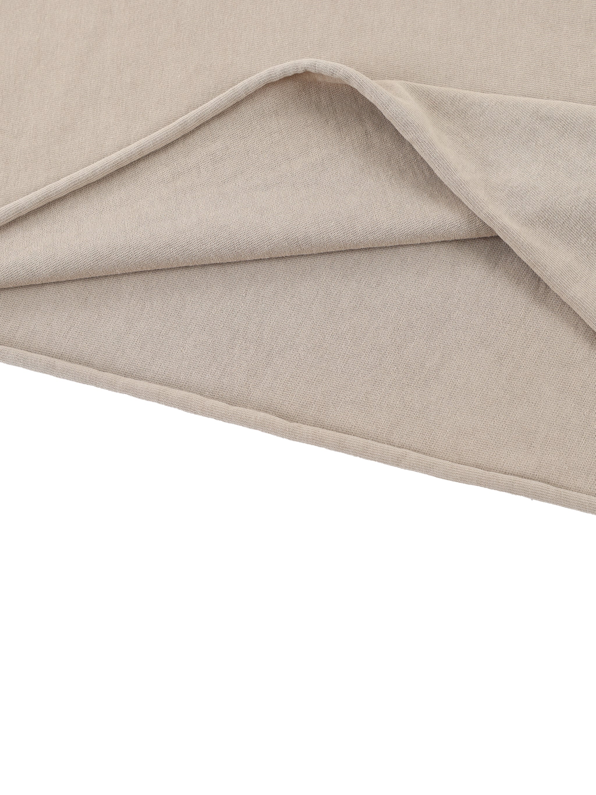 BECOMING THE ANTIBORING BOXY LONG TEE RAW EDGE