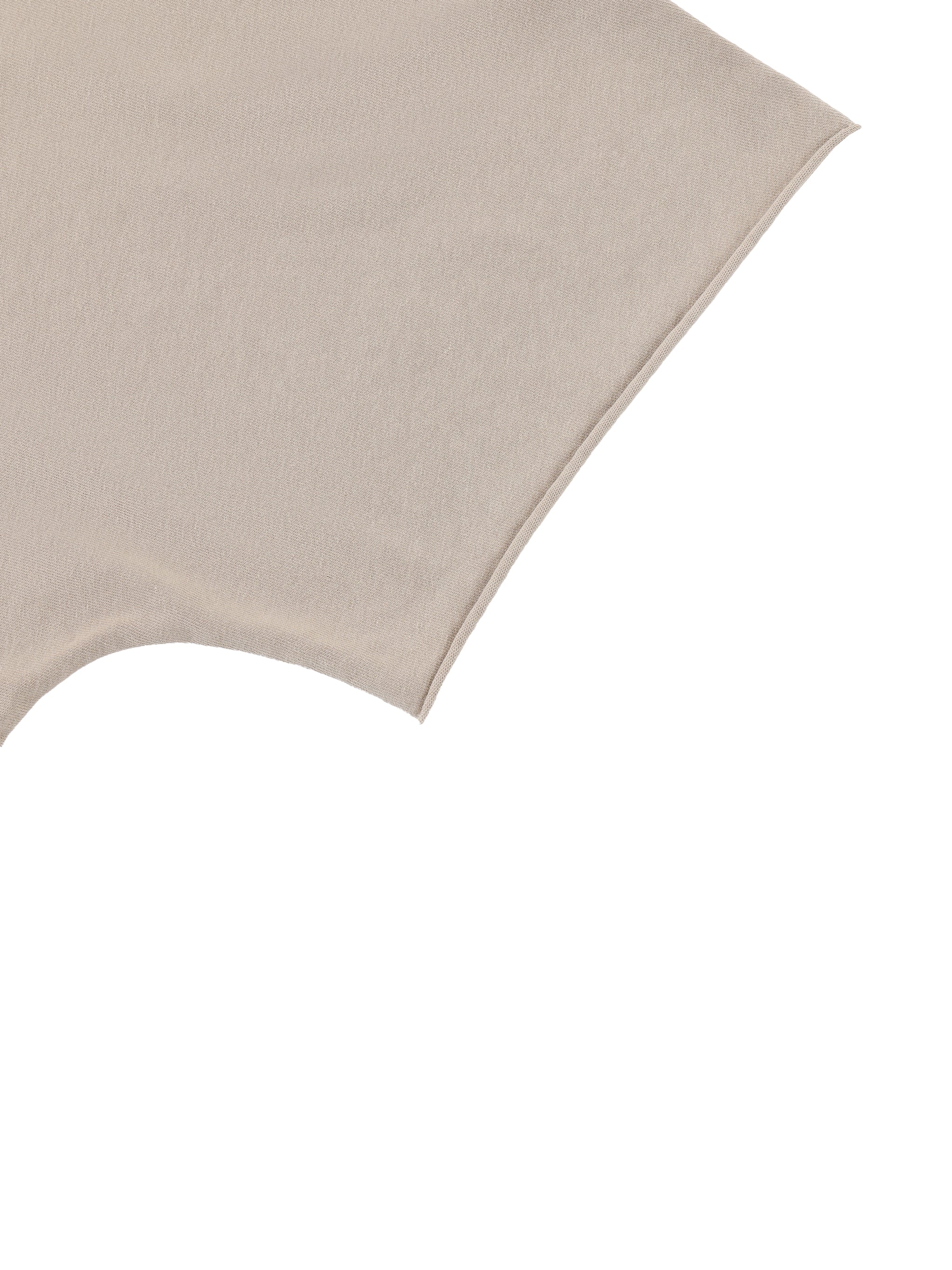BECOMING THE ANTIBORING BOXY LONG TEE RAW EDGE