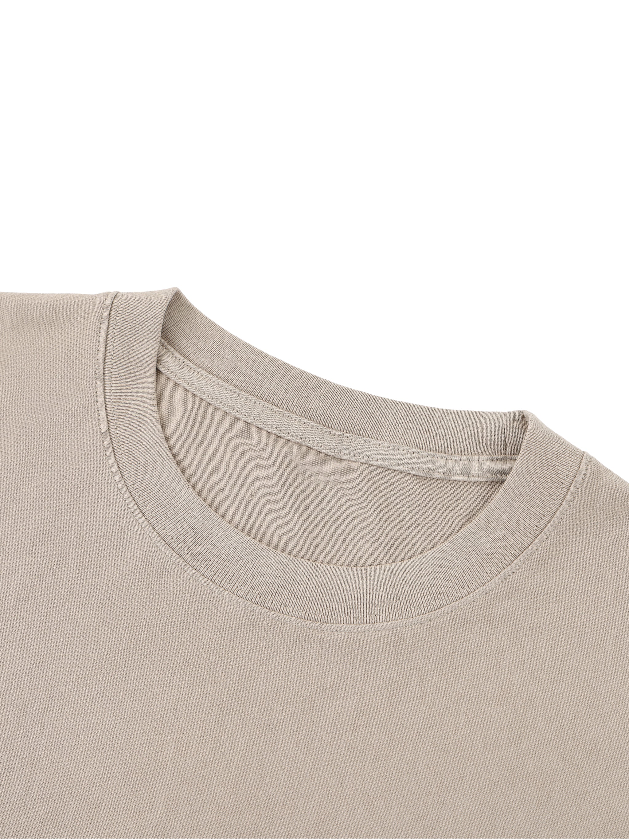BECOMING THE ANTIBORING BOXY LONG TEE RAW EDGE